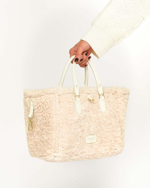 My Best Bag Borsa Shopping Media Bianco  MYB 8116 SNOW