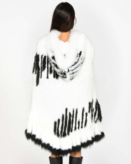 Frame Poncho in Lapin Bianco  309333 BIANCO