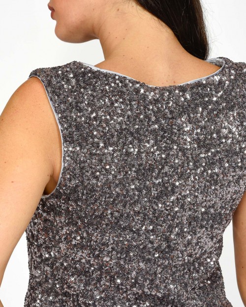 Grace & Mila Top in Paillettes Antracite  ORLY_22797* ANTHRACITE