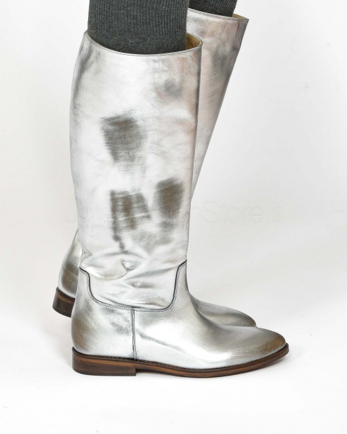 Silver Texan Boot Strategia  A5894 TAYLOR ARIEL ARGENTO