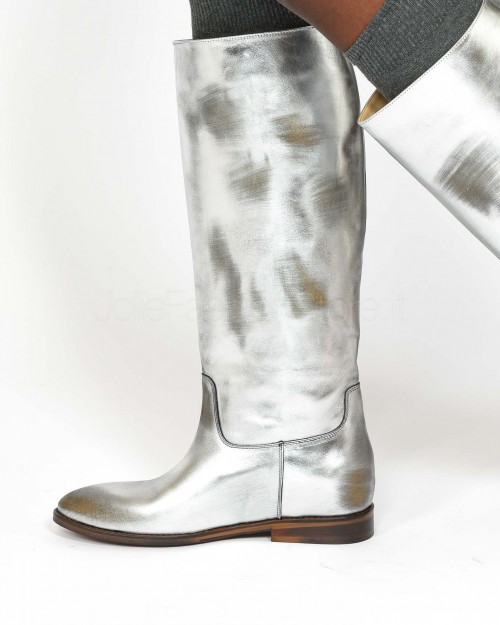 Silver Texan Boot Strategia  A5894 TAYLOR ARIEL ARGENTO