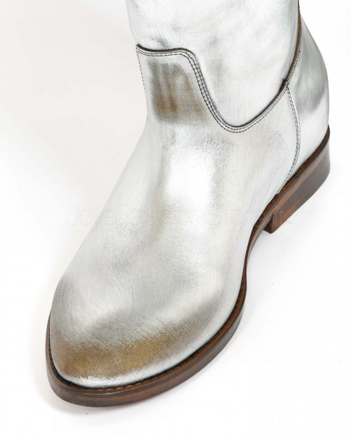 Silver Texan Boot Strategia  A5894 TAYLOR ARIEL ARGENTO