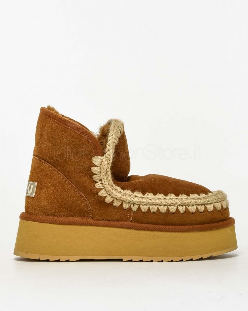 Mou Mini Eskimo Platform Ankle Boot Cognac  MU.FW681000A COG