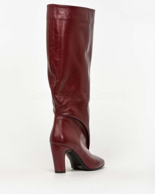 Merlot Heel Boot Strategia  A5909 ZHAIPA SILK MERLOT