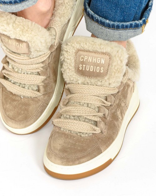 Copenhagen Sneakers Suade Teddy Taupe  CPH 0213 TAU