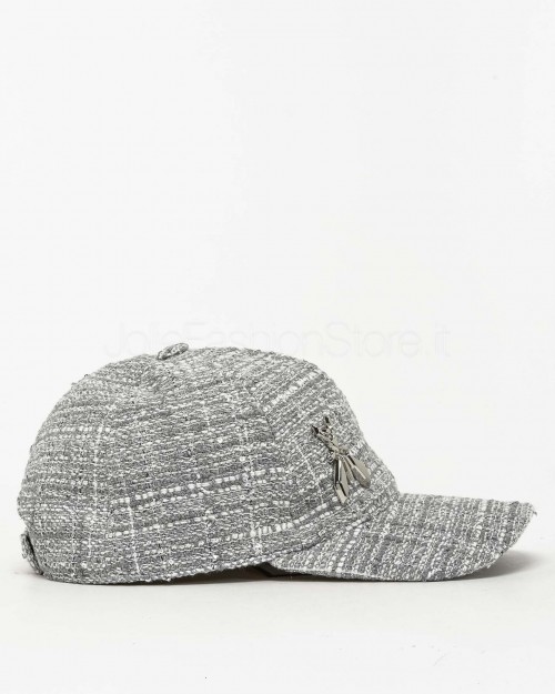 Patrizia Pepe Cappello Baseball Gray Tweed  8F0045 A537 J4F4