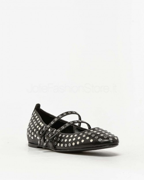 Halmanera Black Ballerina with Studs  DODO 54 BARON NERO