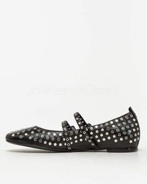 Halmanera Black Ballerina with Studs  DODO 54 BARON NERO