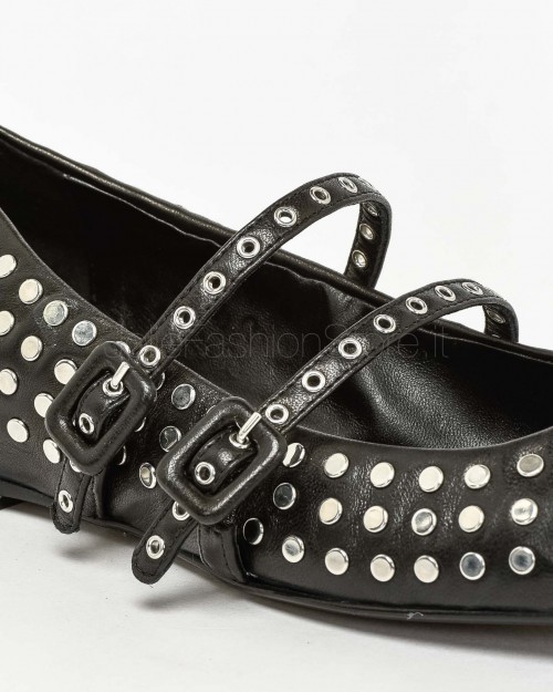 Halmanera Black Ballerina with Studs  DODO 54 BARON NERO