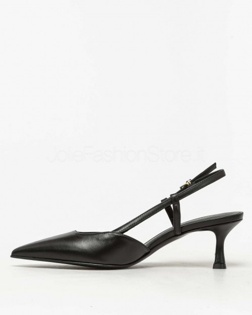 Sergio Levantesi Decollete Slingback Nero  ELSA 5 CALF NERO