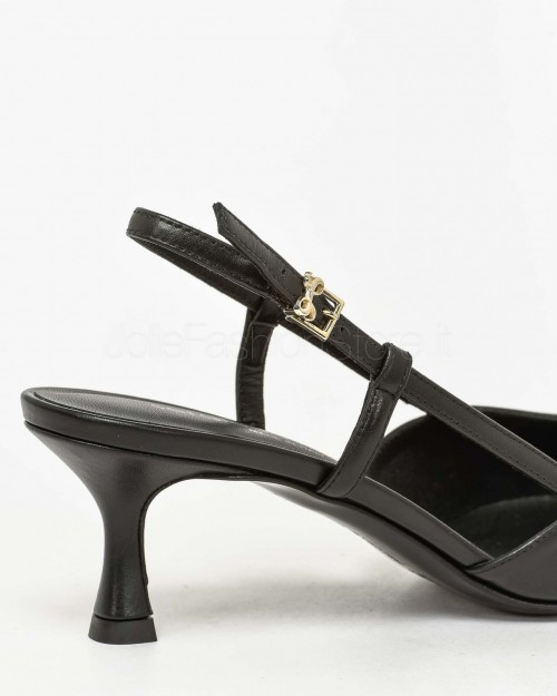 Sergio Levantesi Decollete Slingback Nero  ELSA 5 CALF NERO