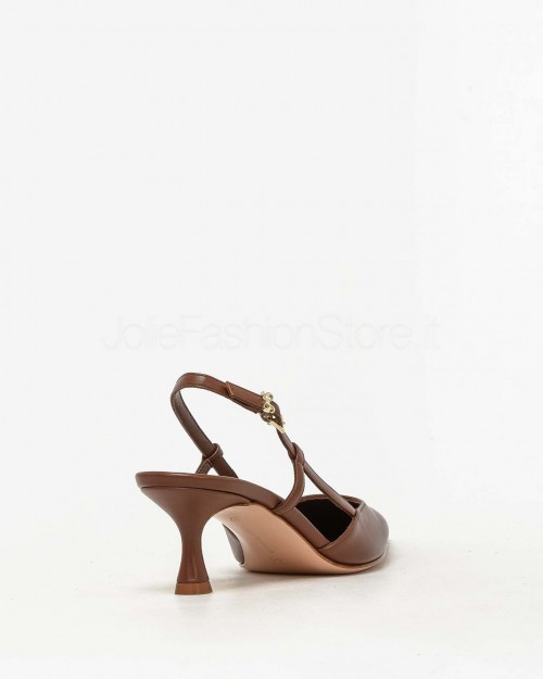 Sergio Levantesi Decollete Slingback Marrone  ELSA 5 CALF BRUCIATO