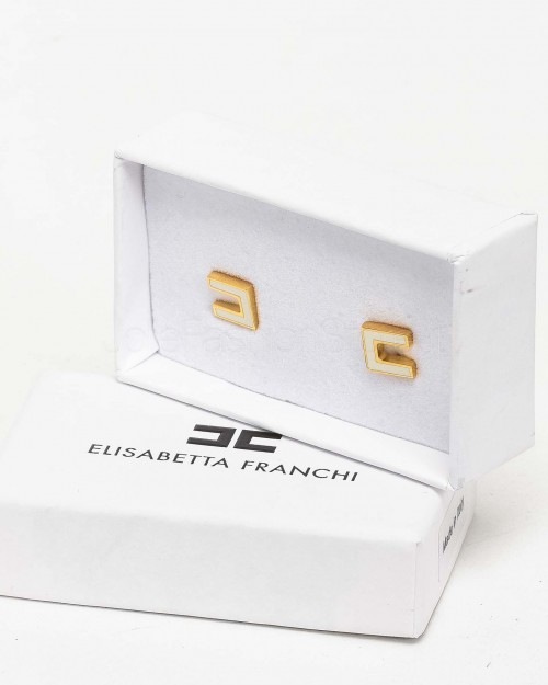 Elisabetta franchi Orecchini Logo  OR47K51E2 193