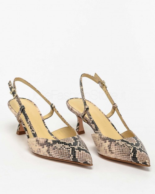 Sergio Levantesi Décolleté modello Slingback Stampa Pitone