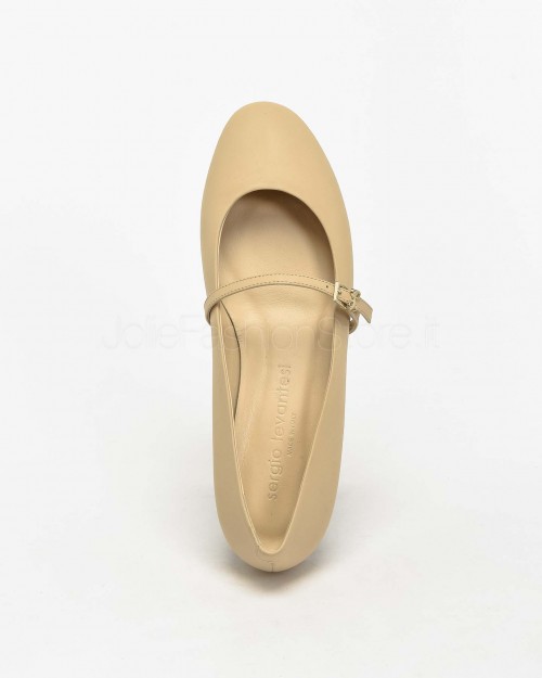 Sergio Levantesi Ballerina Bianco  ALLEY CALF IVORY