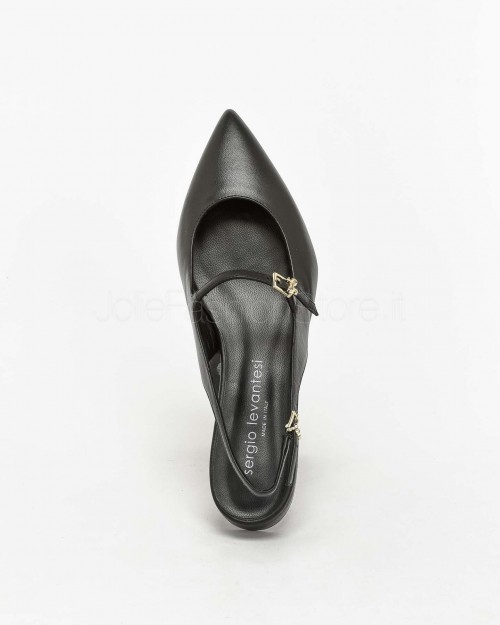 Sergio Levantesi Ballerina Slingback Nero  FEDE VIRGO NERO