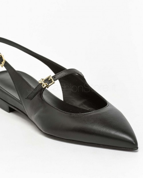 Sergio Levantesi Ballerina Slingback Nero  FEDE VIRGO NERO