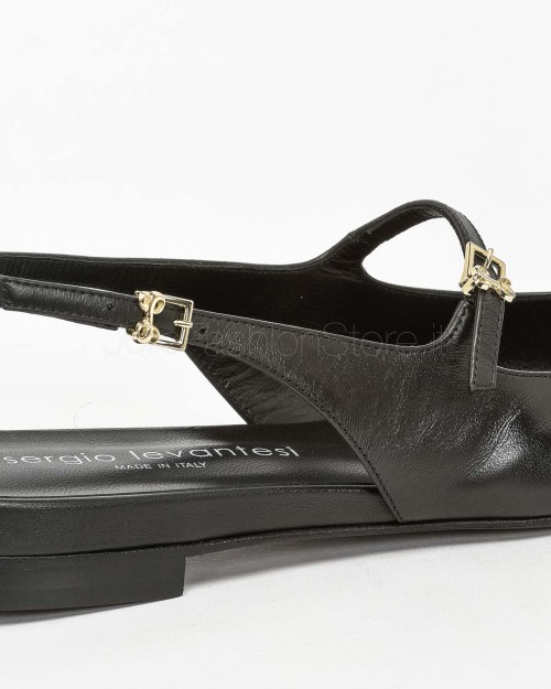 Sergio Levantesi Ballerina Slingback Nero  FEDE VIRGO NERO