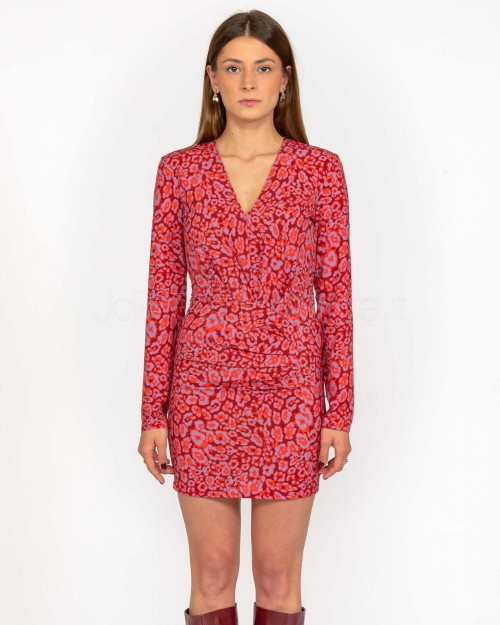 Patrizia Pepe ABITO/DRESS Red & Animalier  8A1476 A033 FF40