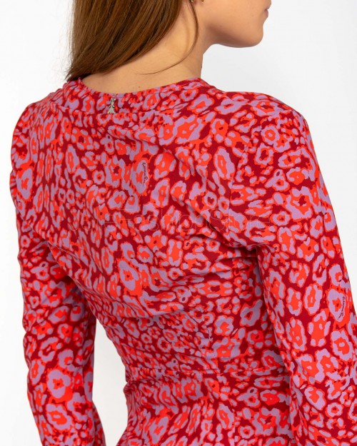 Patrizia Pepe ABITO/DRESS Red & Animalier  8A1476 A033 FF40