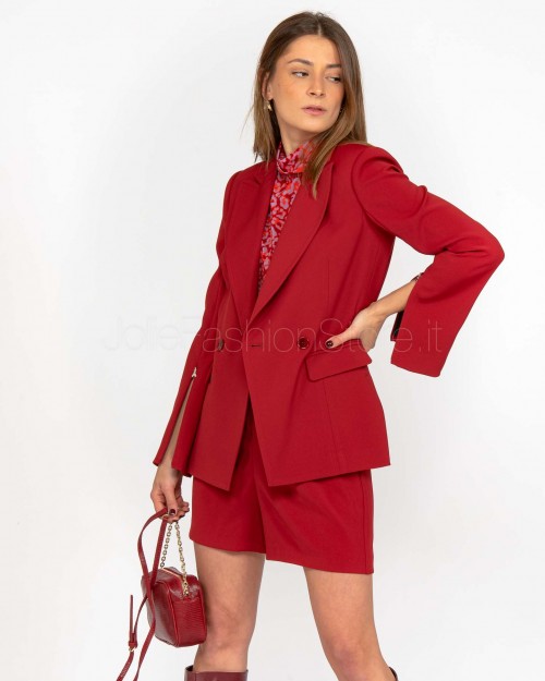 Patrizia Pepe Giacca Doppiopetto Clash Red  8S0515 A545 R845