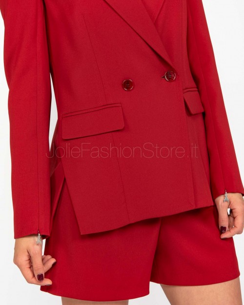 Patrizia Pepe Giacca Doppiopetto Clash Red  8S0515 A545 R845