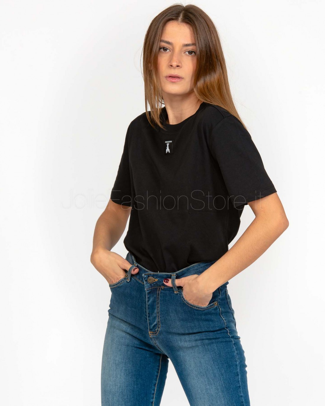 Patrizia Pepe T-Shirt Basic Nero  8M1612 J089 K103