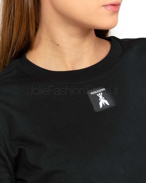 Patrizia Pepe SWEATER/T-SHIRT Black  8M1612 J089 K103