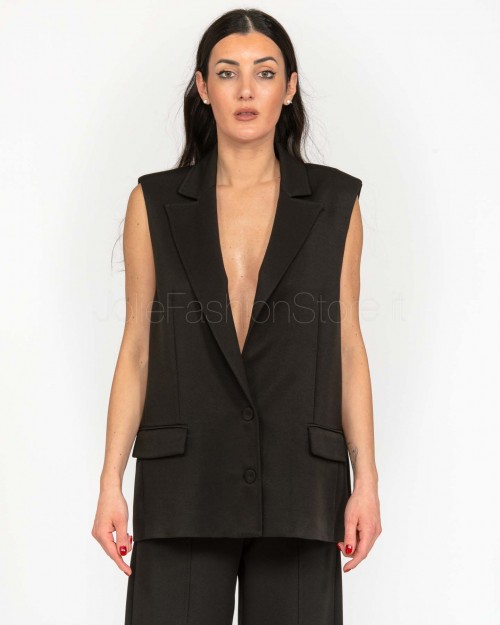 Patrizia Pepe 2 Button Vest Black  8S0512 A375 K103