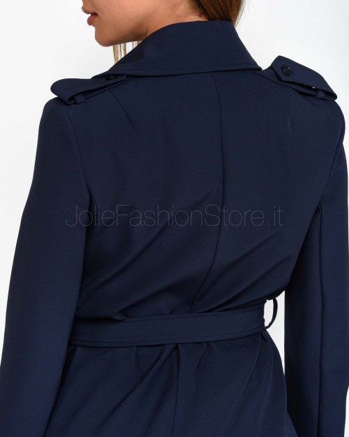 Patrizia Pepe TRENCH Navy  8O0137 A2AW C789