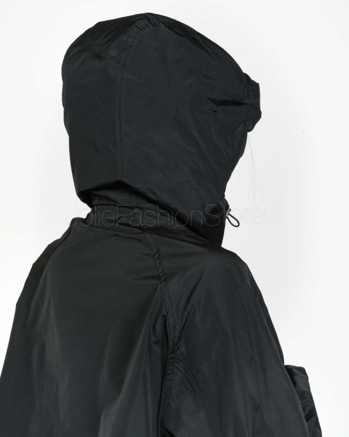 Meimeij Oversized Raincoat with Pockets Black  M5PD04 100