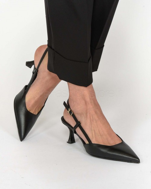 Sergio Levantesi Decollete Slingback Nero  ELSA 5 CALF NERO