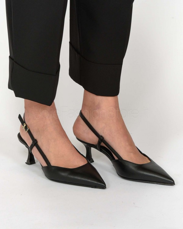 Sergio Levantesi Decollete Slingback Nero  ELSA 5 CALF NERO