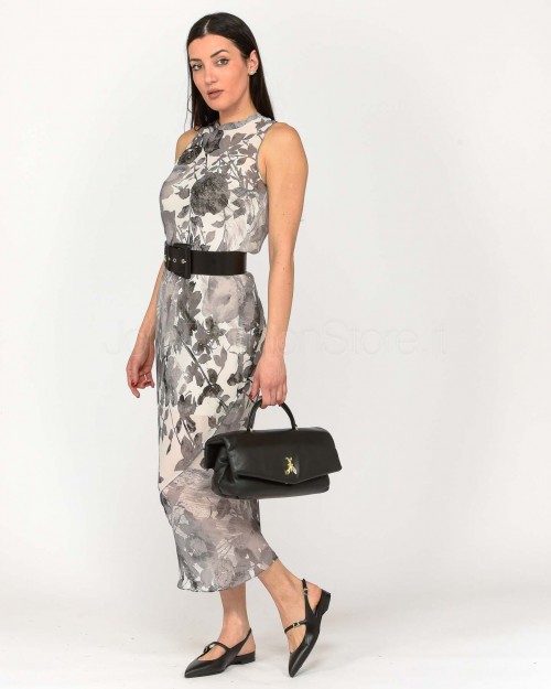 Patrizia Pepe ABITO/DRESS Gray Shadow Flowers  8A1411 A528 FF31