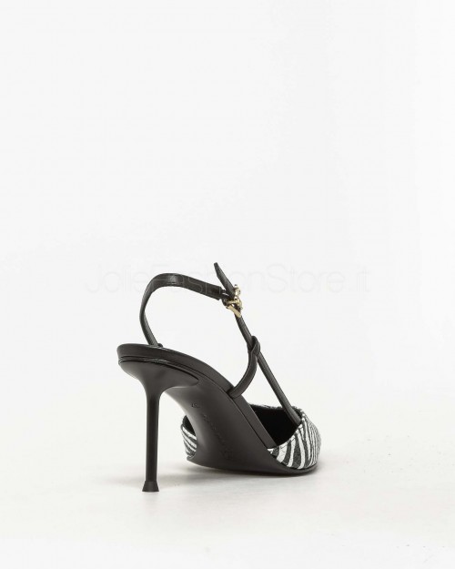 Sergio Levantesi Décolleté Slingback Zebrato  GIULIA ZEBRA BIANCO NERO