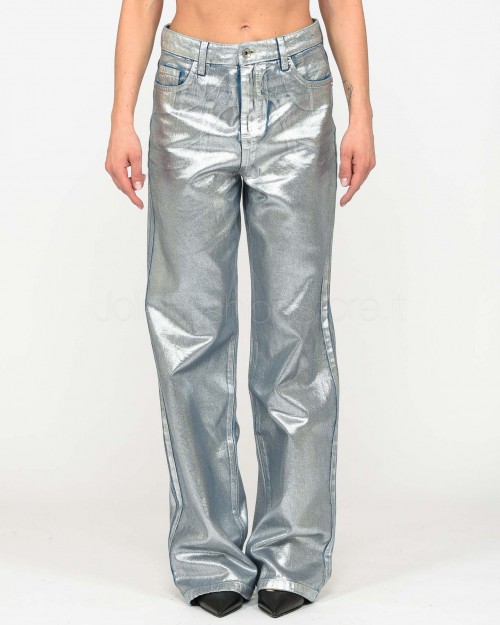 Patrizia Pepe Jeans Shiny Silver Coated  8P0487 D095 S709