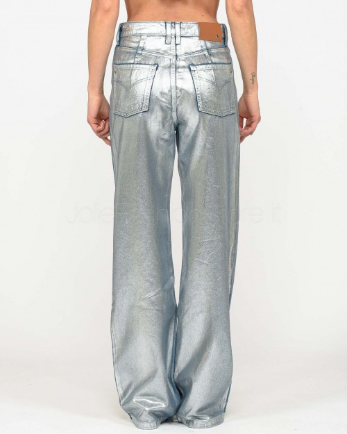 Patrizia Pepe Jeans Shiny Silver Coated  8P0487 D095 S709