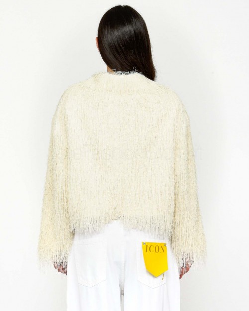 Meimeij OFF WHITE FUR JACKET  M5PAB0 791