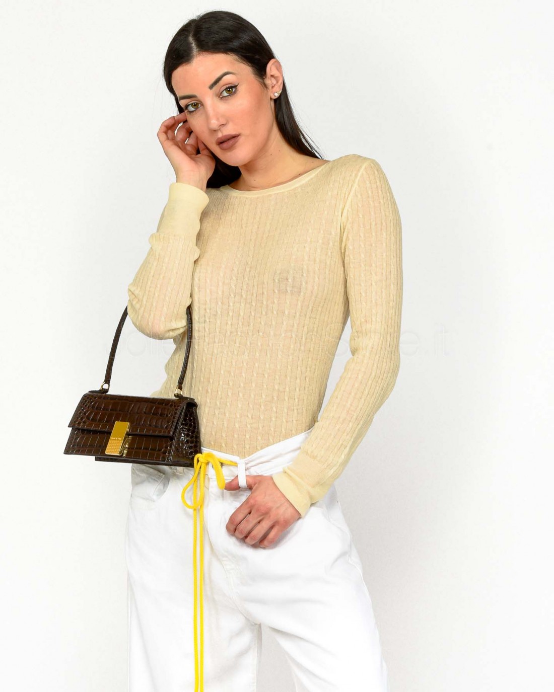 Patrizia Pepe SWEATER/KNIT Light Vanilla  8K0264 K034 W385