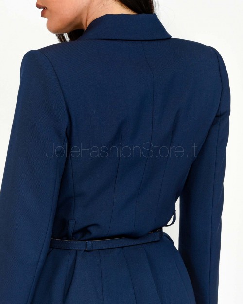 Elisabetta franchi JACKET WITH BELT  GI14051E2 DC8