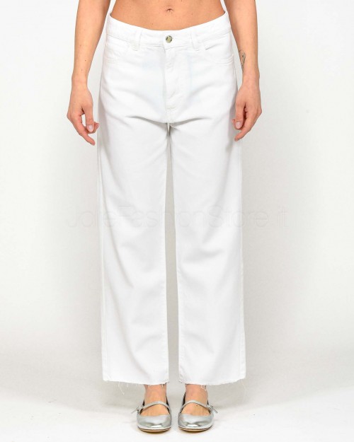 Icon Denim Jeans Modello jill Gamba Dritta Bianco  JILL PT2011