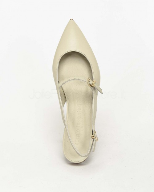 Sergio Levantesi Ballerina Slingback Gesso  FEDE VIRGO SASSO