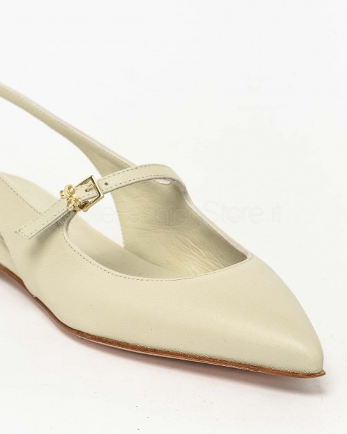 Sergio Levantesi Ballerina Slingback Gesso  FEDE VIRGO SASSO