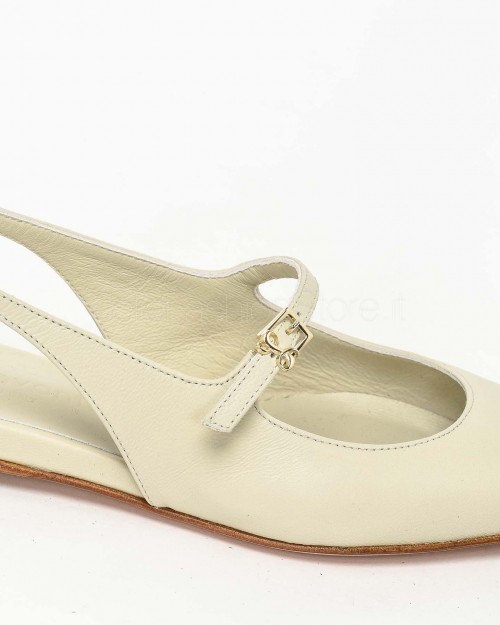 Sergio Levantesi Ballerina Slingback Gesso  FEDE VIRGO SASSO