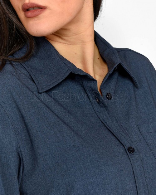 Solo Tre Camicia Blu  M1D0133 DU 87S