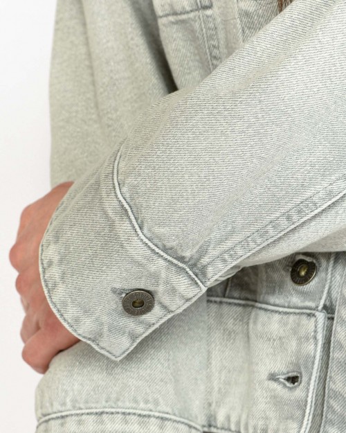 SOLO TRE GIACCA DENIM GRIGIO  M1D0185 A DENIM GRIGIO