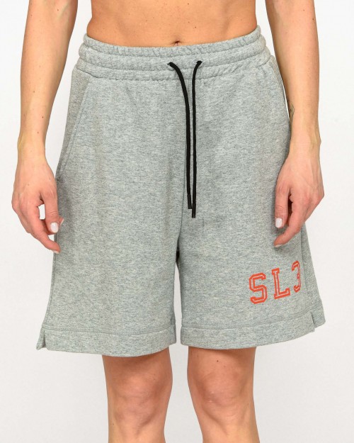 Solo Tre Shorts Grigio Scritta Rossa  M1D0234 DU 93S