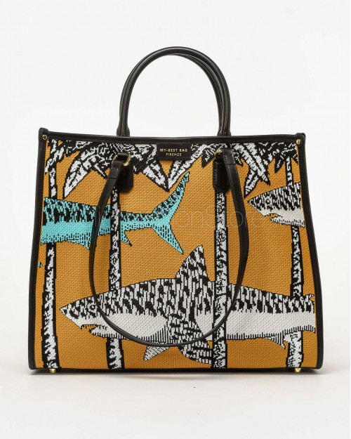 My Best Bag Borsa a Mano Atena Willow Sharks 30x37x13 cm