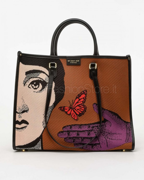 My Best Bag Borsa a Mano Atena Willow Butterfly  MYB-259105-SS BUTTERFLY