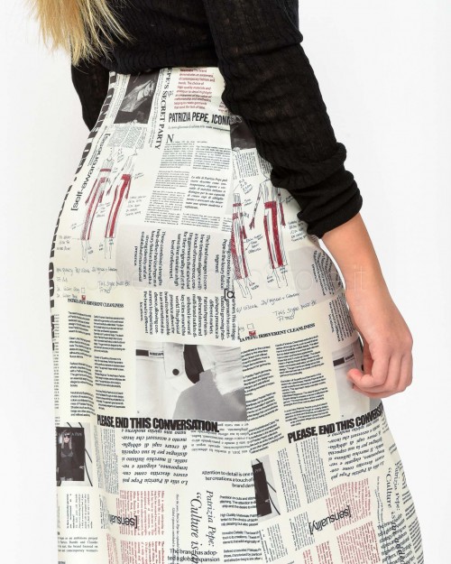 Patrizia Pepe SKIRT Manifesto Print  8G0453 A550 J4F1